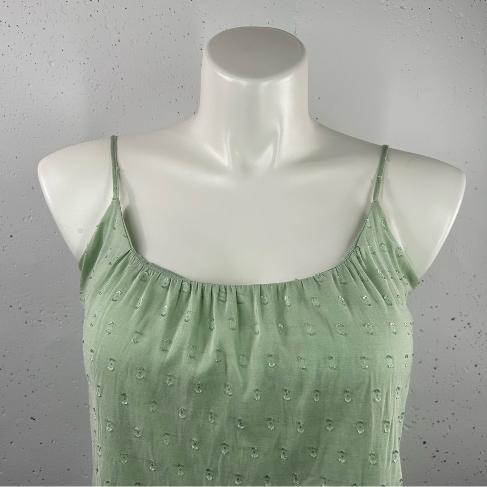 The Limited Sage Polka Dot Tank Top L - Picture 2 of 6